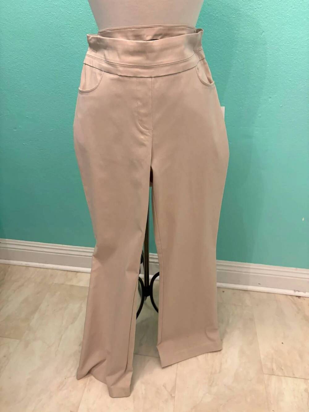 NEW RENUAR women's bootcut trouser pants in cashew